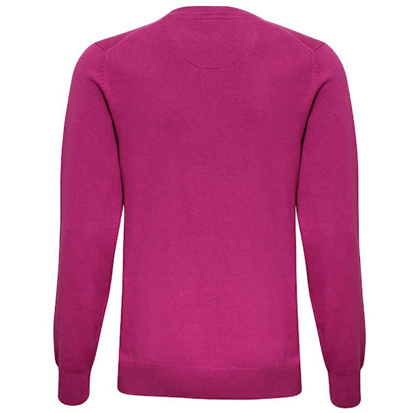 Asquith & Fox Herre Bomullsrik V-Hals Trøye S Orkidé Heather S Orchid Heather
