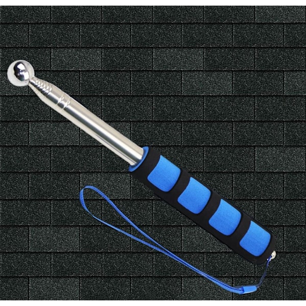2 stk 140 cm Rustfritt Stål Bærbar Teleskopisk Sosial Distanse Pekepinne, Utvidbar Håndholdt Sosial Pekepinne Stick Mål Sosial Distanse (Blå)