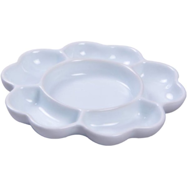 Porcelænspalet Keramisk Blandebolle Blomster Malepalette