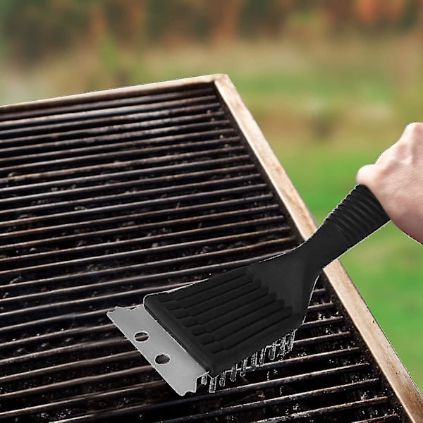 4 stk grillbørster grillrengøring grillbørste rustfrit stål grill