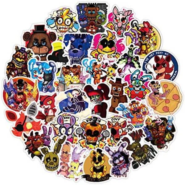 Videospill Roblox-klistremerker | 50 stk vinylklistremerker Five Nights At Freddy's