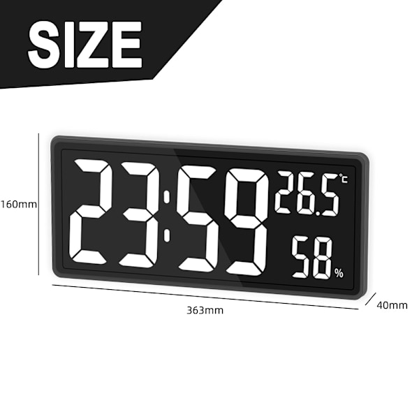 Stor digital vægur med digitalt display