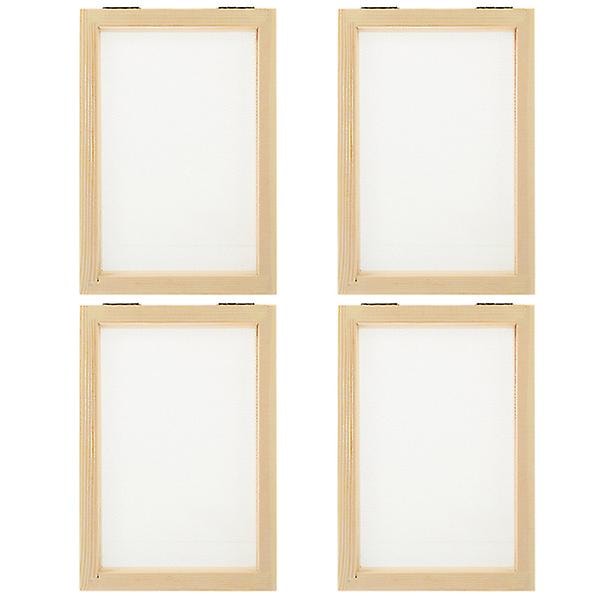 4 kpl Papermaking Frame DIY Papermaking Frame Papermaking Wood Frame Puu Papermaking Frame