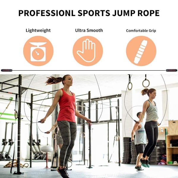 Hoppreppi Professionaalinen Hyppyköysi Painotetulla Puuvillalla
