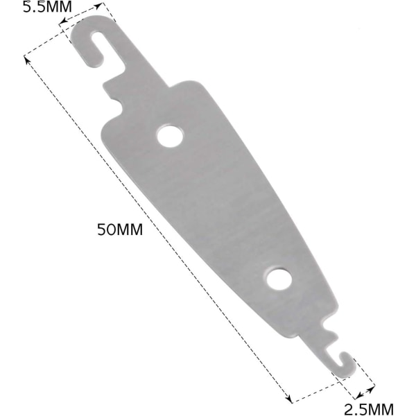 50 kpl ruostumattomasta teräksestä valmistettua ompeluneulan pujotinta