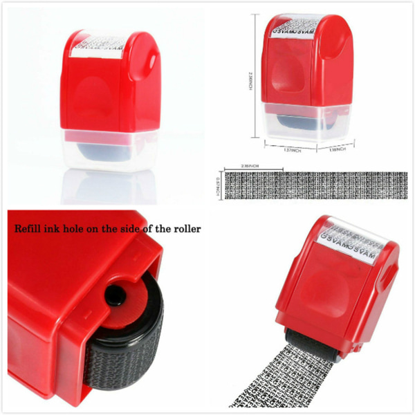 Identitetsstöldsskydd Roller Stamp Konfidentialitet Roller