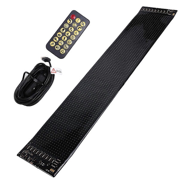 USB Bil Lastebil Display Skjerm 16x96 LED Matrix Pixel Panel Lampe-X43-