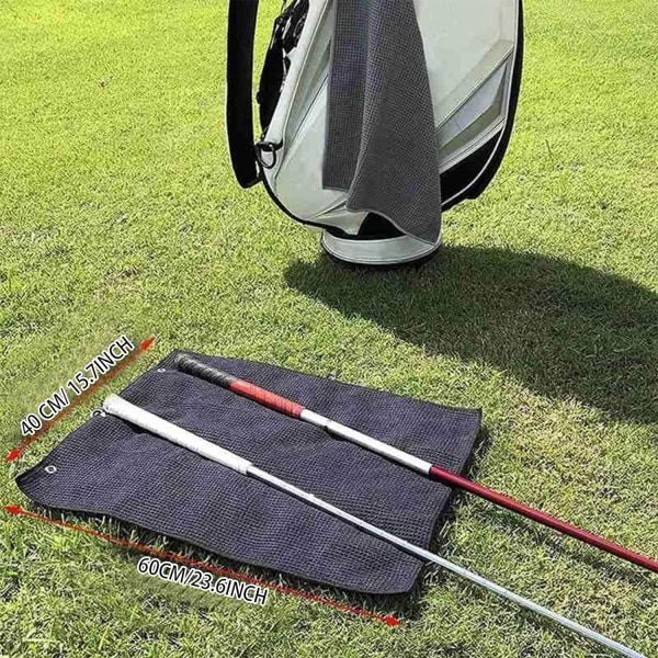 Pcs Mikrofiber Golf Handduk Med Klämma För Golfväskor Fitness Sport