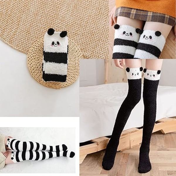 1 pari polvisukkia naisille (mustat), polvisukat, Panda Soc