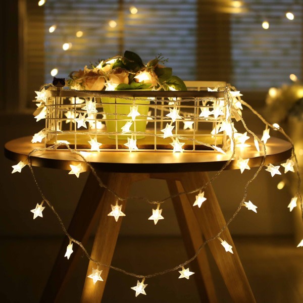 Kukkarengas - Vedenkestävä kukkarengasketju Starlight-valot