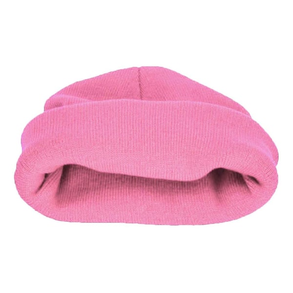 Strikket hue med LED-lys til jogging pink