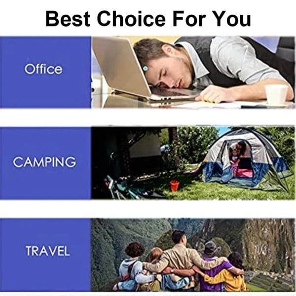 Uppblåsbar kudde - Resekudde - Strandkudde - Campingkudde grön