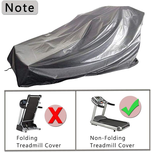 Non-Folding Treadmill Cover, Running Machine Protective Cover wi