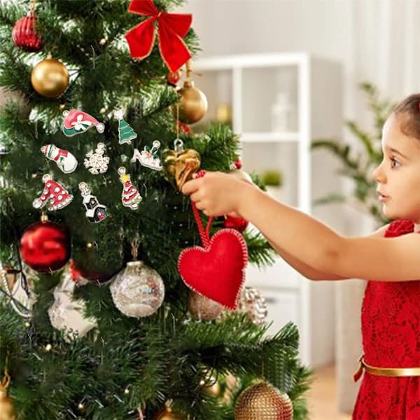 Juletræsornament Mini Krans Miniatyr Dekor Jul-FA-