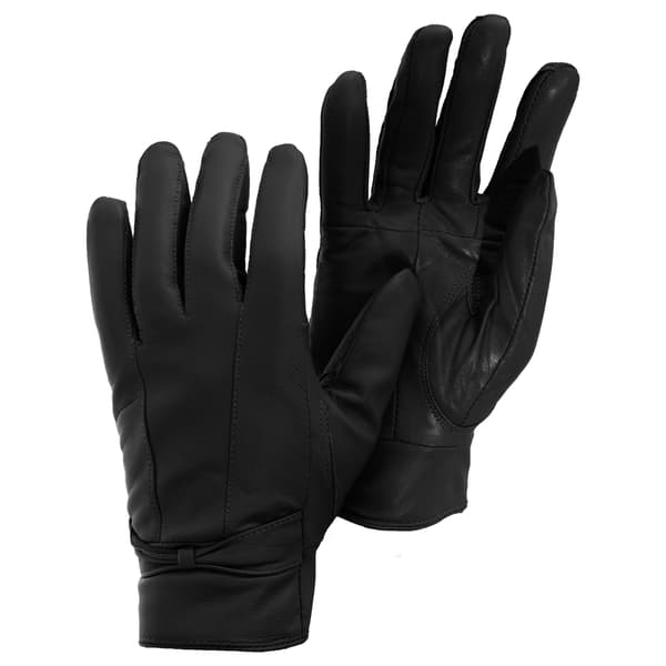 Dame/Dame Læderhandsker M/L Sort Black-FA12- Black M/L