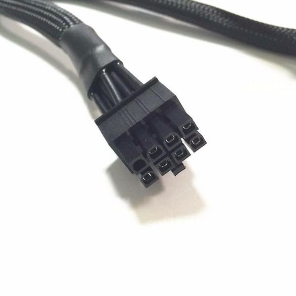 Pci-e 8-pin til dobbelt 6+2-pins modulært strømforsynings-GPU-kabel til Corsair Rm1000x