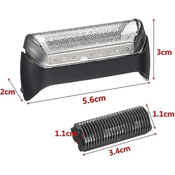 Braun 10b Series 1 190 180 170 Reservedeler for barberhoder - svart