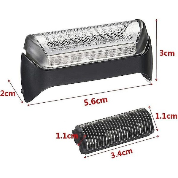 Braun 10b Series 1 190 180 170 Vaihtopäät - musta