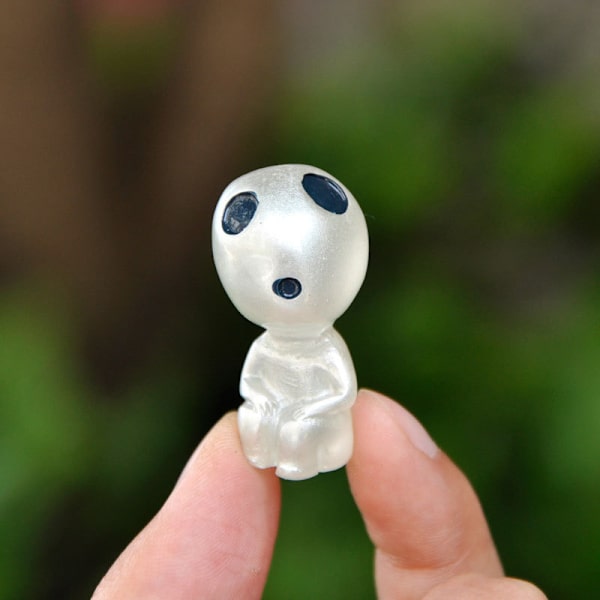 10 Princess Mononoke-figurer Miniatyr hagedekorasjon for innendørs og utendørs