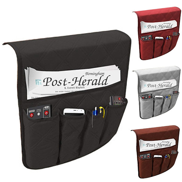 Sofa Armstol Stol Hvile Opbevaring Organizer Holder Taske - Perfekt Gray
