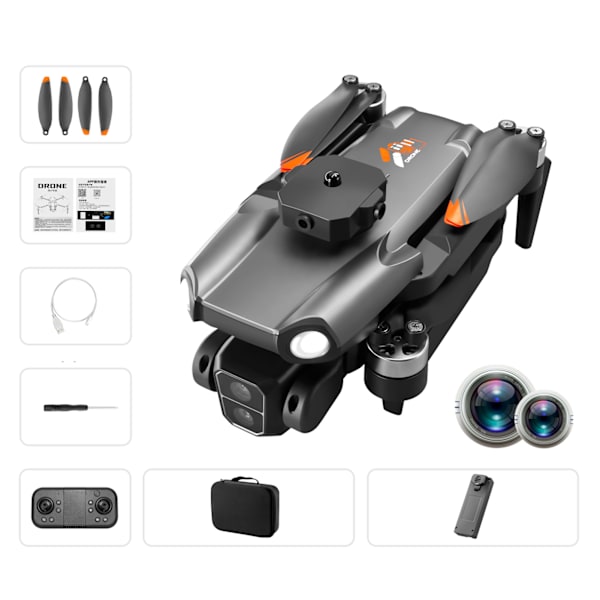 Mini foldbar børsteløs motor UAV højde hold svævende Quadcopters legetøj gave til venner familie BK 1 battery