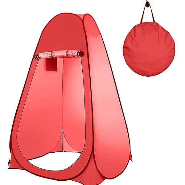Pop-up tält för utomhusbruk, portabelt campingduschrum, toalett för camping, omklädningsrum utomhus-XF5- red