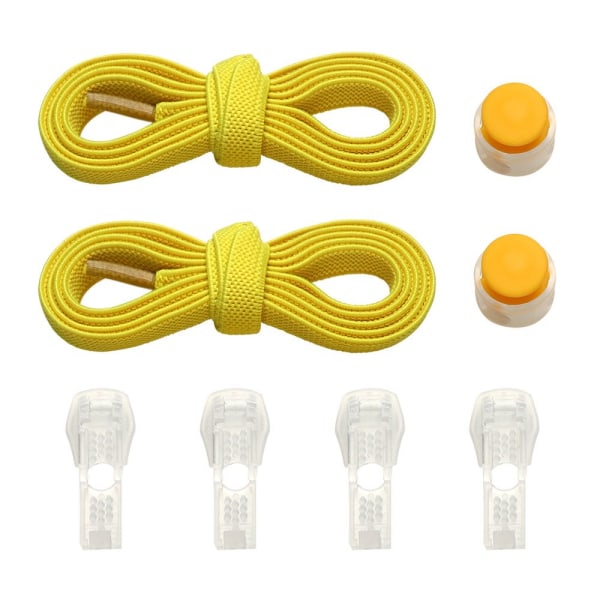 Spring Lock Skosnören Uden Slips GUL yellow