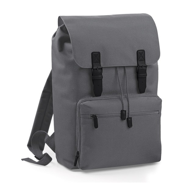 Bagbase Heritage Kannettava Tietokone Reppu (Jopa 17 Tuuman Kannettavalle) Yksi Grafiitinharmaa/Musta Graphite Grey/Black One Size
