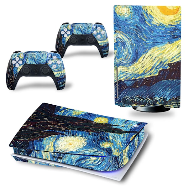 Ps5-tarra, tarrakuori, tarra Playstation 5 -ohjaimelle Starry Sky