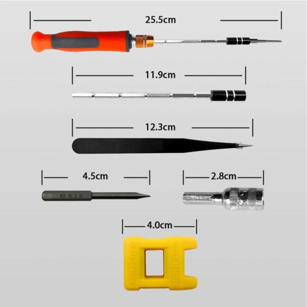 32 i 1 multifunksjonelt magnetisk presisjonsskrutrekkersett