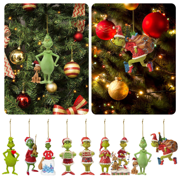 Julgran Grinch dekorationer clearance Grinch P