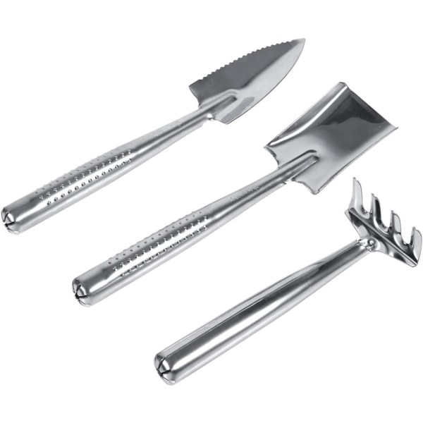 Deler Mini Hageverktøysett, Rustfritt Stål Spade Rake Shov