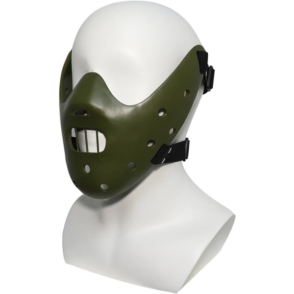Infinity Gauntlet Hannibal Lecter Mask The Silence of The Lambs Resin Horrible Killer Movie Mask Green
