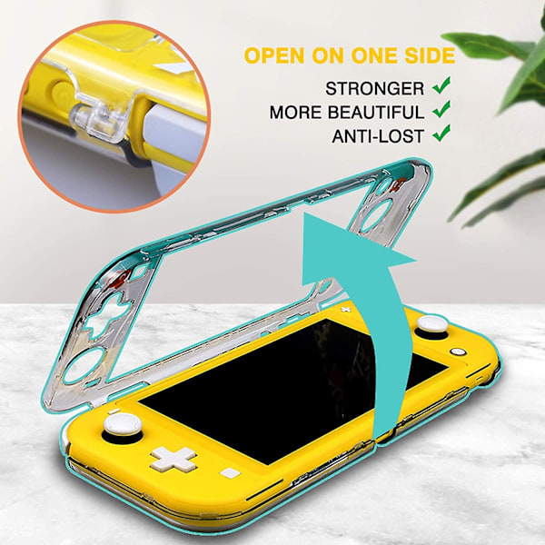 Skyddande fodral för Nintendo Switch Lite, hårt PC-skydd, transparent, anti-chock, delat fodral för Animal Crossing-design