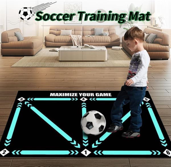 Fodboldtræningsmåtte med mål - 90x60 cm træningsgitter-FA-