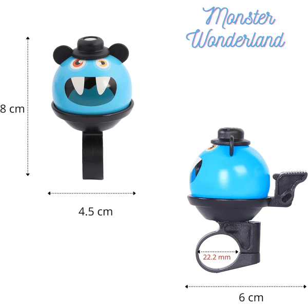 Kids Bike Bell- 360° Rotatable Cartoon Cycling Bell for Girls