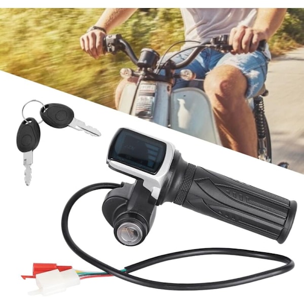Longziming 60V LED Digitalmätare Elcykel Scooter Gashandtag & Kabel & Ström