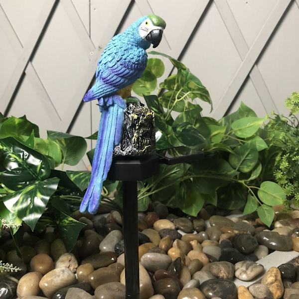 Solcellsdriven LED-lampa Parrot Gräsmatta Ljus GUL