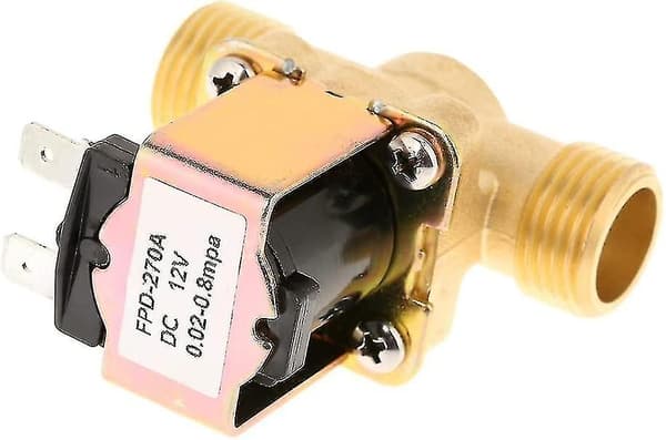 1/2 12V Magnetventil - Normalt lukket messing elektrisk vandingsventil D Ventil til styring-FA-