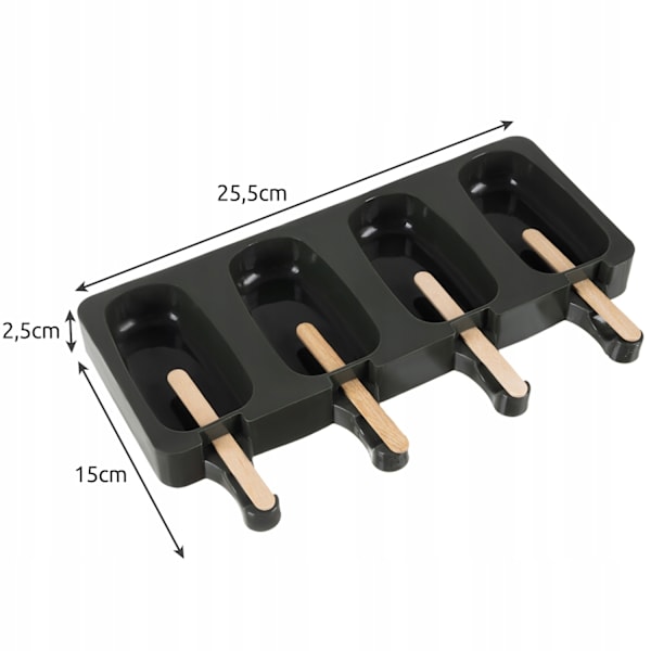 Isform i Silikon - 4 Is - 50 Pind black 215