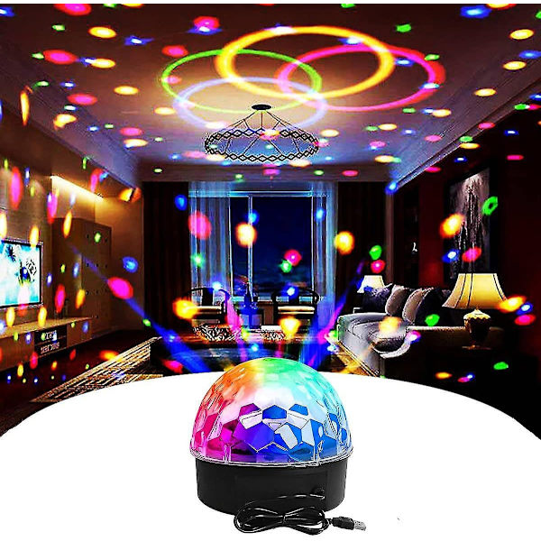 Discokugle Disco Lys Fest Disco Lys Projektor Led Festlampe Discolampe Med Fjernbetjening Til