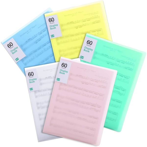 Fickor Plast Præsentation Bog Portfolio Folder Fil Folder