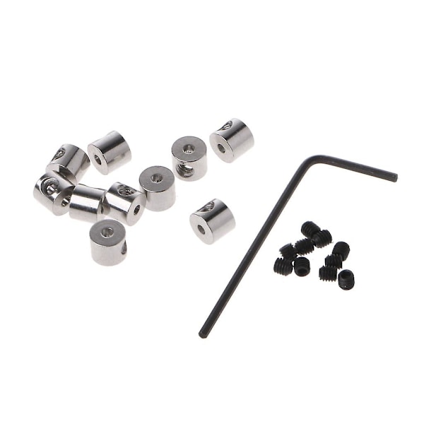 10 st/set Pin Keeper Pin Backs Brosch Pin Lås Stift Baksida med Skiftnyckel Verktyg