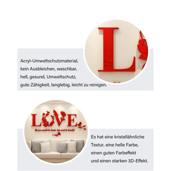 Väggdekaler 3D Väggklistermärken Inredning Heminredning