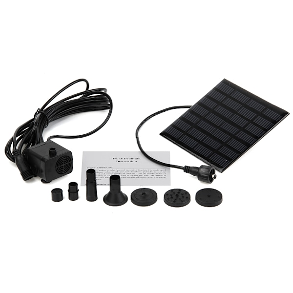 Solcelledrevet vannpumpe for fontene