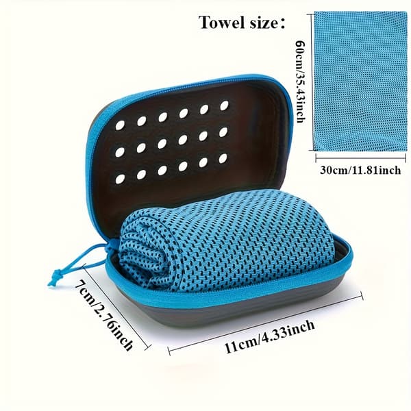Kølehåndklæde 100% Polyester Hurtigtørrende Svedabsorberende Firkantet Green