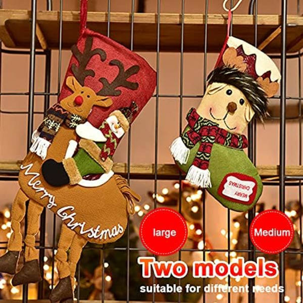 Julstrumpa, stor julklappspåse, 23 cm julstrumpa
