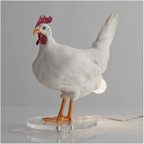 Æglampe Påske Taxidermi Kylling Æglampe Hane Bordlampe baklykta