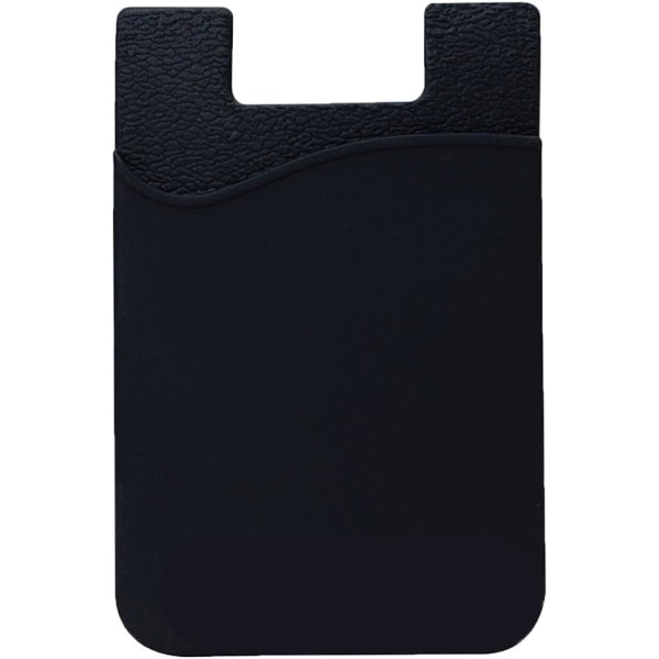 2-pakning Universal Mobil lommebok/kortholder - Selvklebende svart