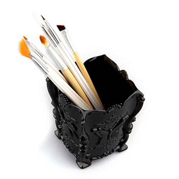 Akryl Makeup Penselholder Kop Butterfly Udskåret Kosmetik